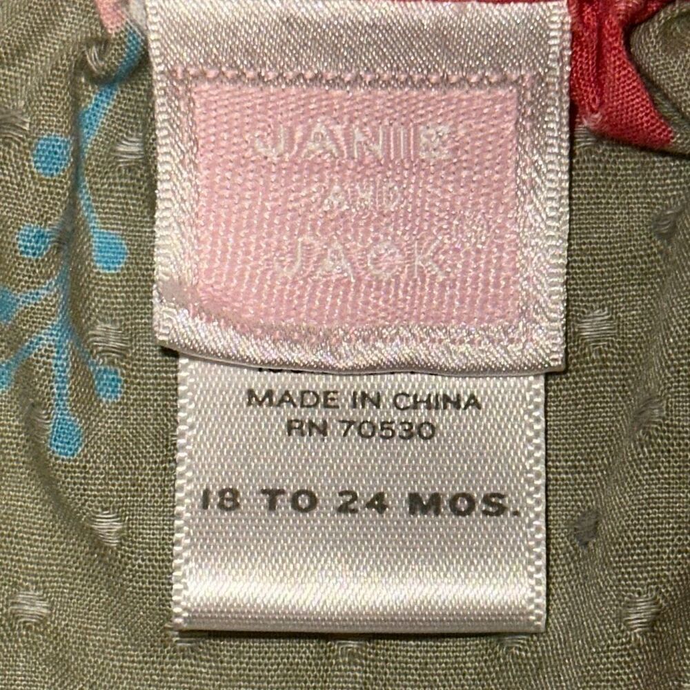 Janie and Jack girls size 18 to 24 months long summer dress w/ bottoms - Picture 13 of 15